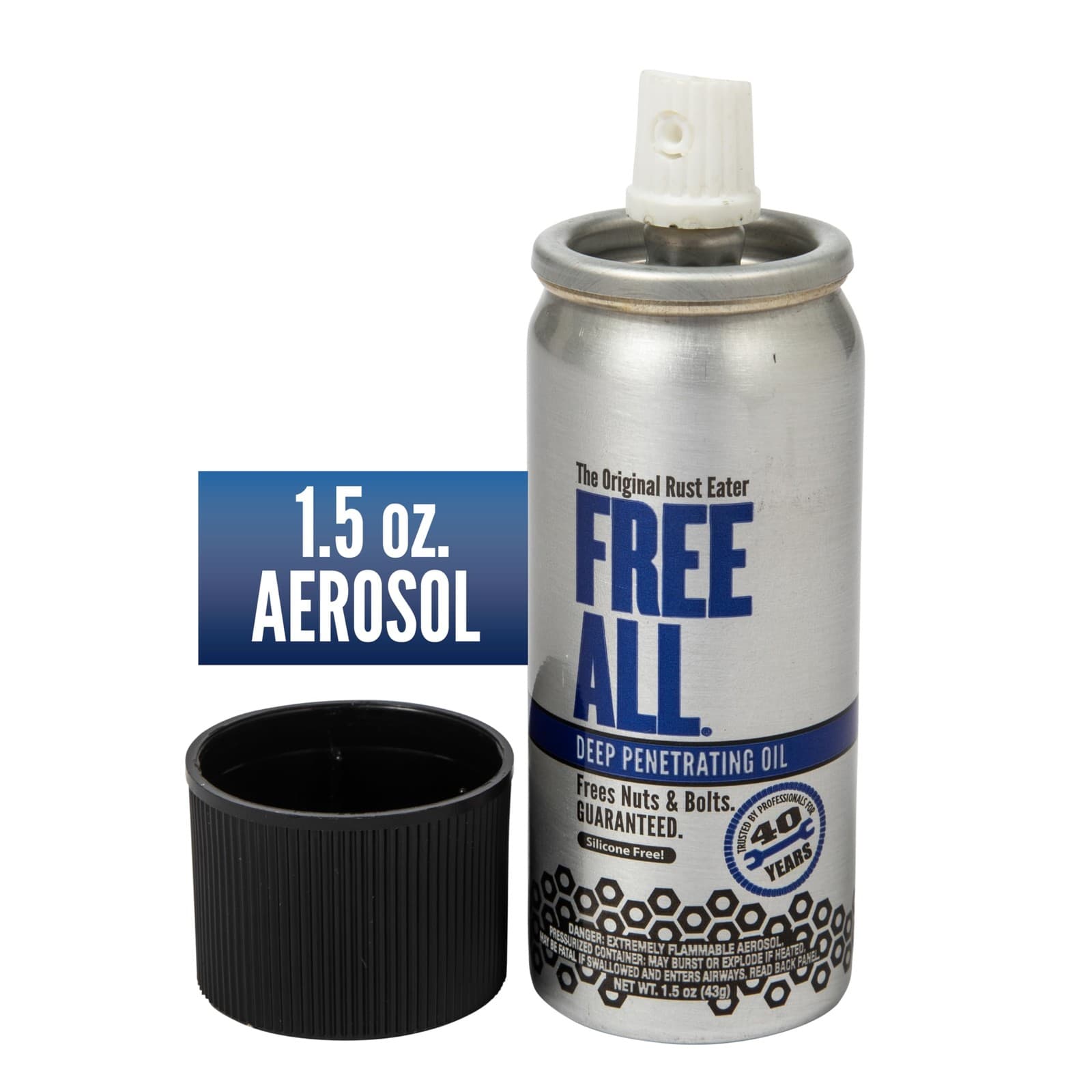 Free All Rust Eater Deep Penetrating Oil, 1.5oz Aerosol – Loosens Rusted Bolt... 2