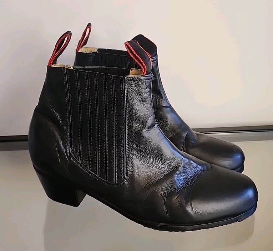 Calzado Manzano Leather Dance Danza Mexico Ballet Folklorico Flamenco Boot Sz 26 2