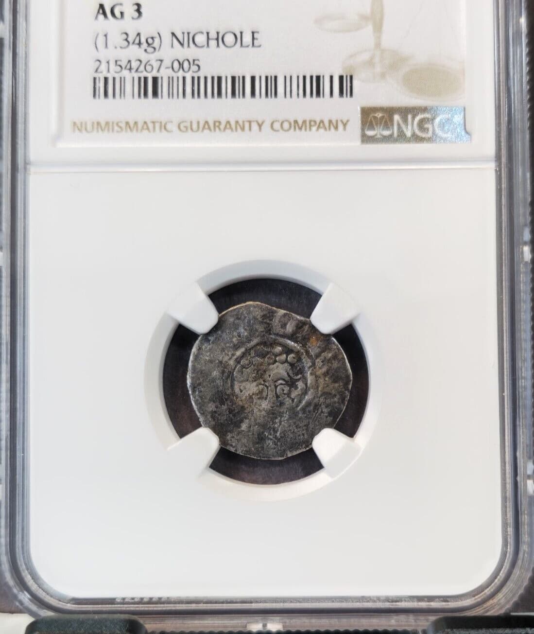 1216-47 ENGLAND SILVER 1 PENNY S-1356C HENRY III NGC AG 3 3