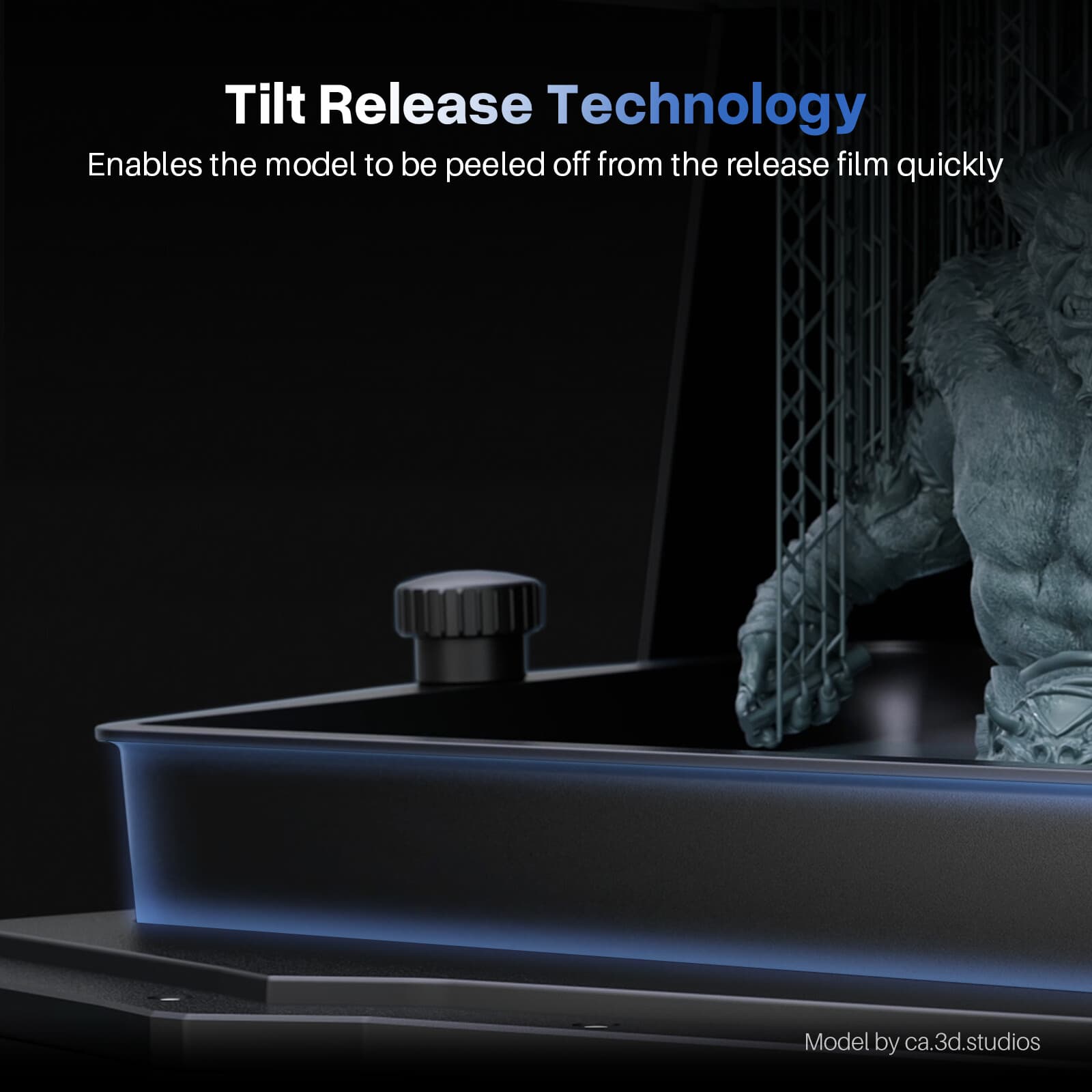 ELEGOO Saturn 4 Ultra Resin 3D Printer 12K Mono LCD Tilt Release Fast Printing 4