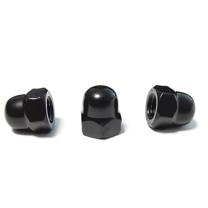 Black 304 Stainless Steel Hex Cap Nuts Hex Acorn Nut M3 M4 M5 M6 M8 M10 M12 6