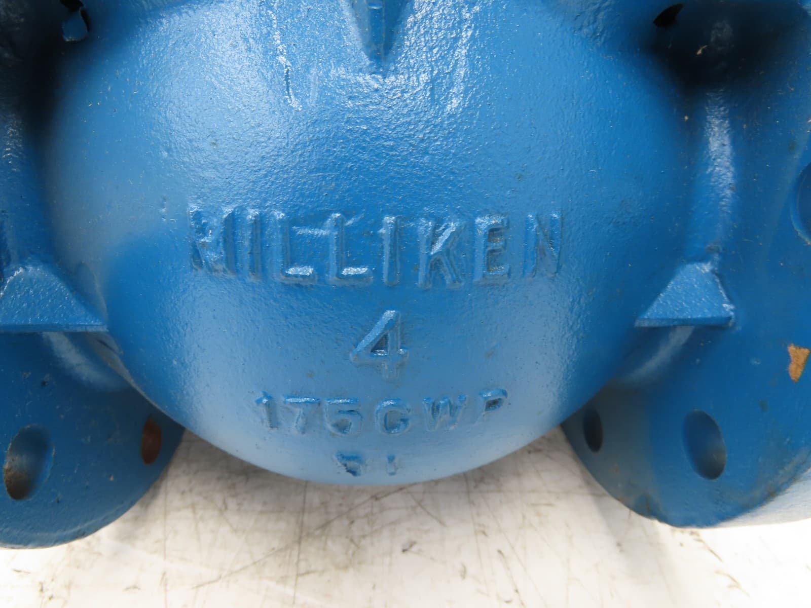 Milliken 601 Millcentric Plug Valve 4" Flanged 175CWP ANSI 125 Cast Iron 3