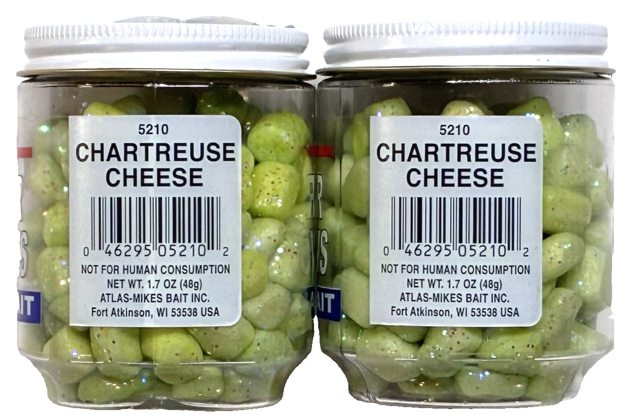 2 JARS Atlas-Mike's 1.7oz. Chartreuse Cheese Glitter Mallow 3