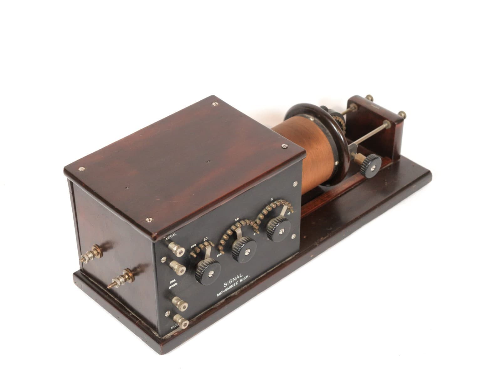 1919 Signal Navy Type Loose Coupler Radio Tuner From Legendary Muchow Museum 4