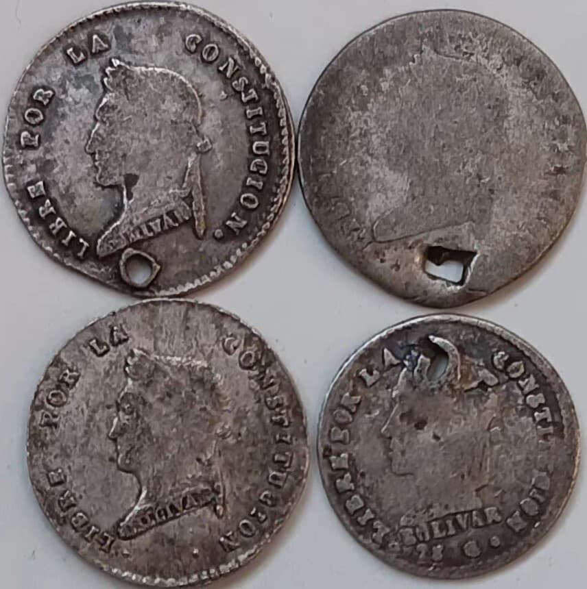 Bolivia Silver Coin Lot: 1830, 1856, 1857 1/2 Sol, 1854, 1855, 1861 etc 1 Soles 5