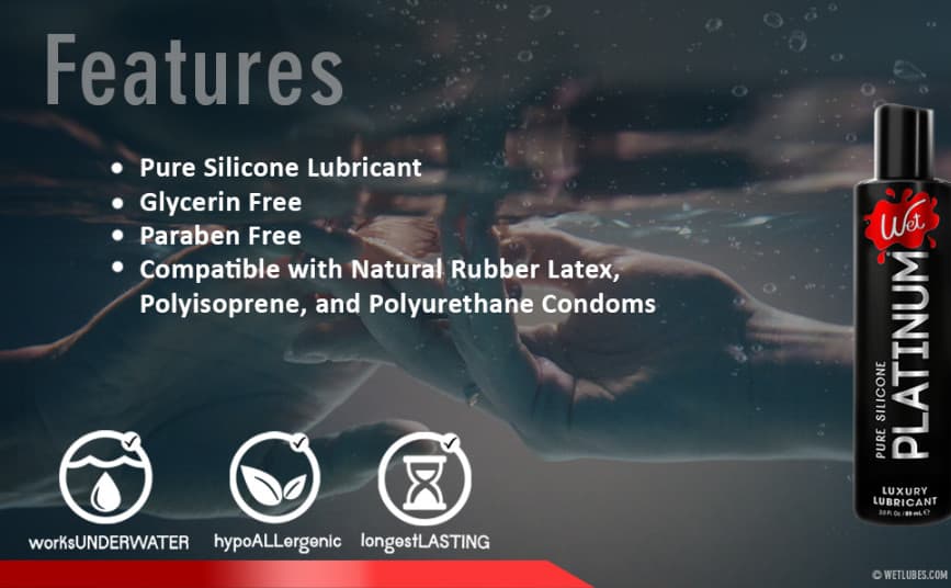 Wet Platinum Silicone Based Lube Ultra Long Lasting Premium Lubricant 4