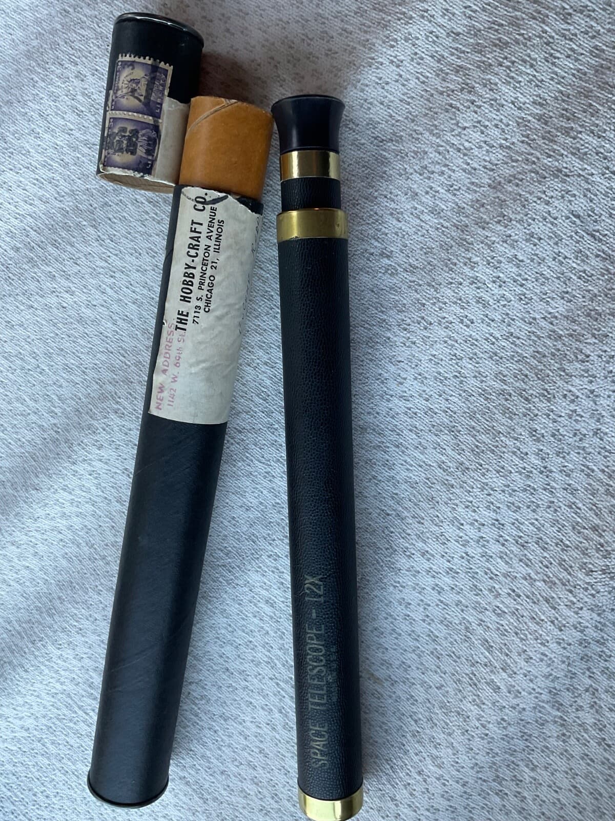 Vintage 1958 Handheld Space Telescope with instructions.