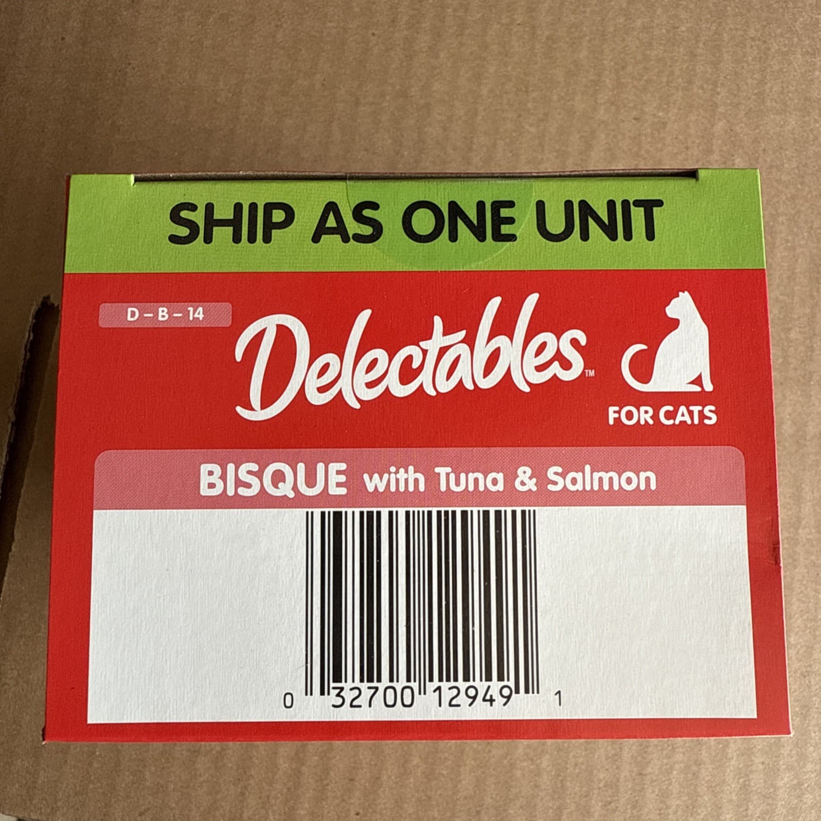 Hartz Delectables Bisque Lickable Wet Cat Treat - Tuna & Salmon 12CT EXP 06/26 2