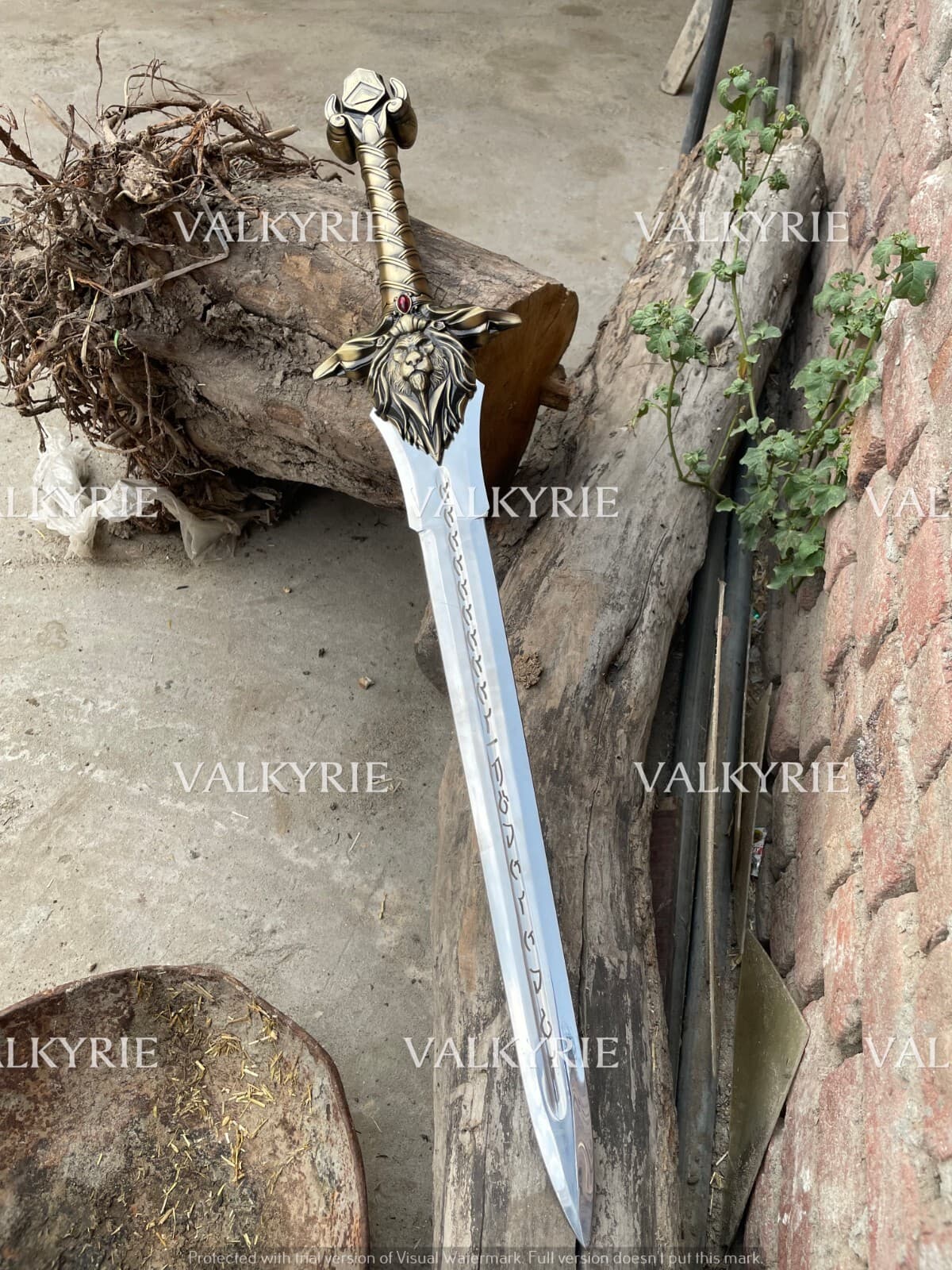 40'' world of Warcraft Royal Guard WOW sword Alliance Lion Head Stormwind sword 5