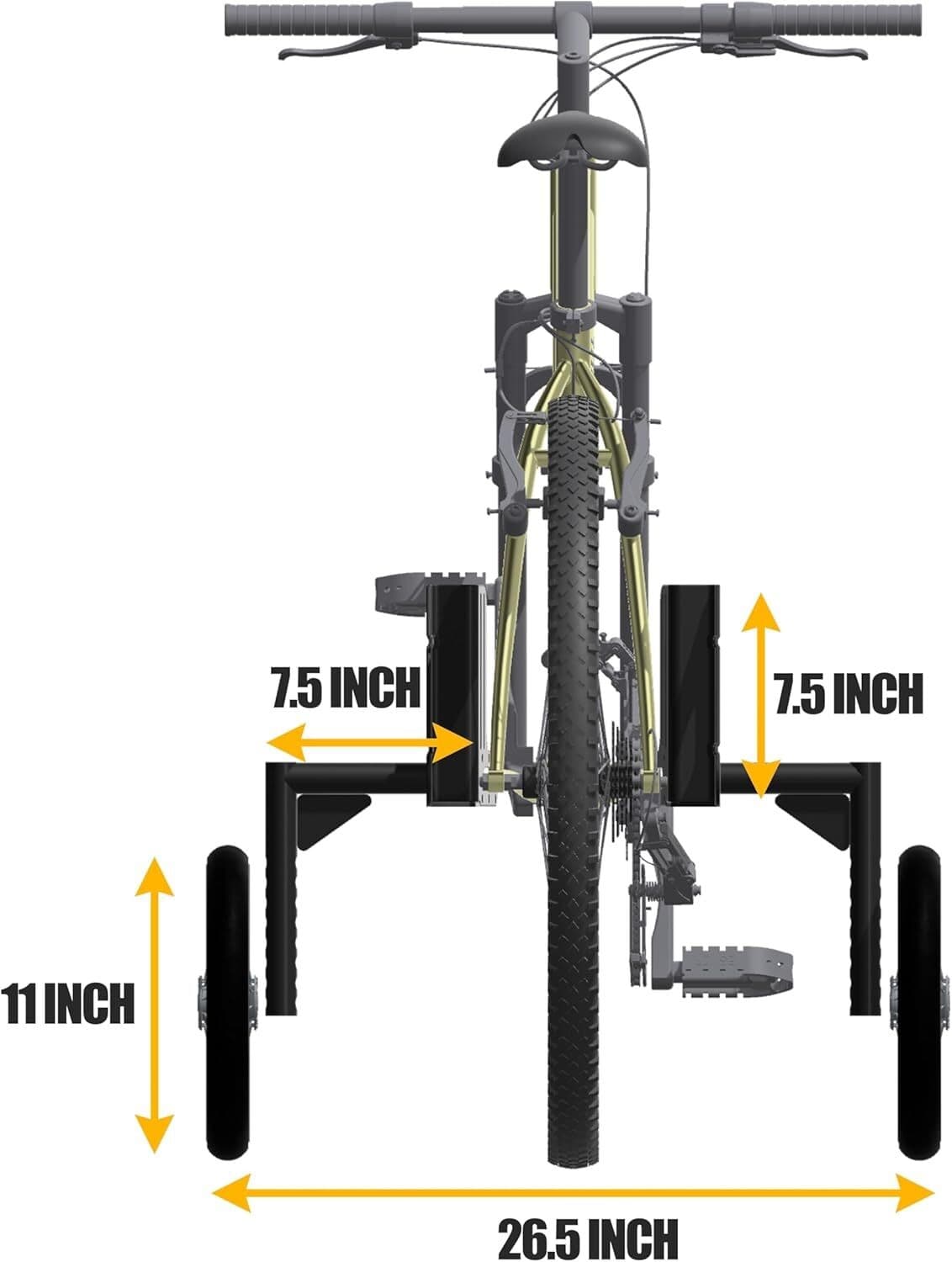 CyclingDeal Adjustable Adult Bicycle Bike Training Wheels Fits 24" to 29" 4
