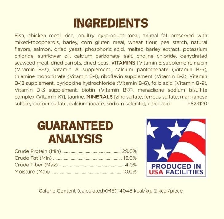 Purina Friskies Natural Cat Treats Party Mix Yums  Real Salmon 5 Packs 2.1 Oz FS 6