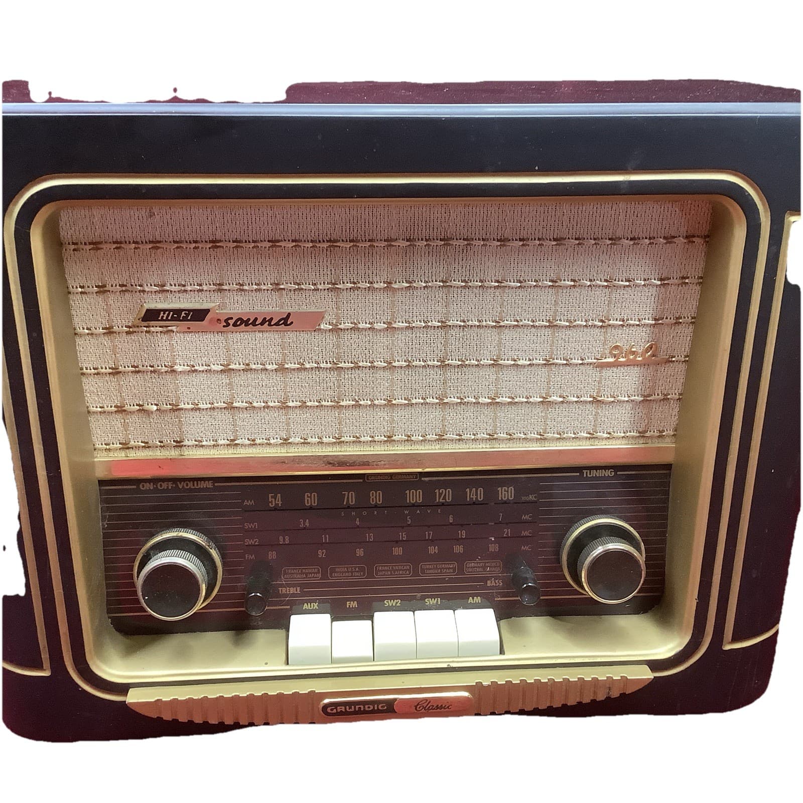 Grundig Classic International  AM/FM/SW Radio 960 Produces Great Sound Works Wel