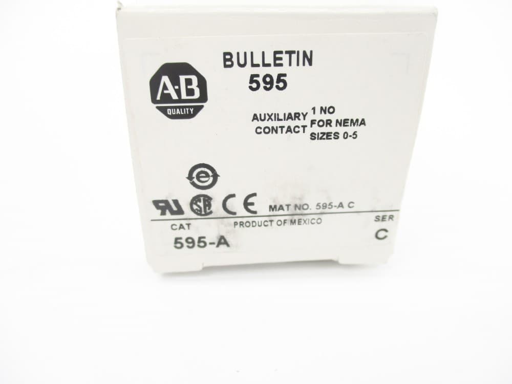 ALLEN BRADLEY 595-A SER. C 600VAC (WH) NSMP 4