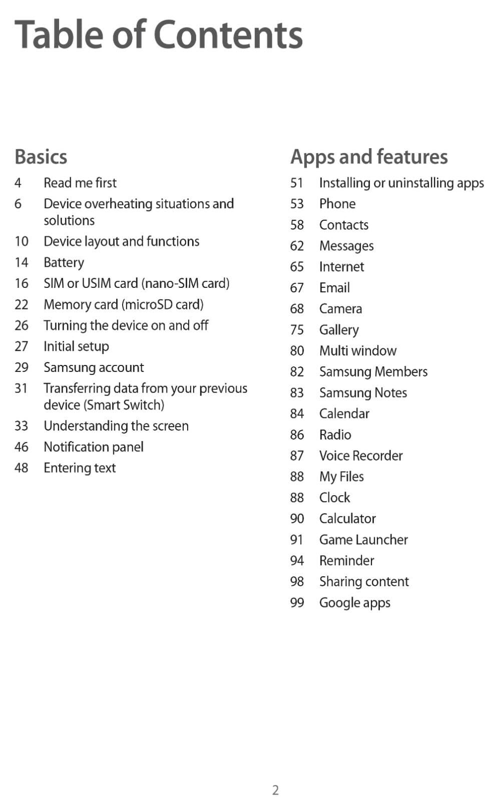 Samsung Galaxy A10 A105 Pie Cell Phone OWNER'S USER MANUAL 5