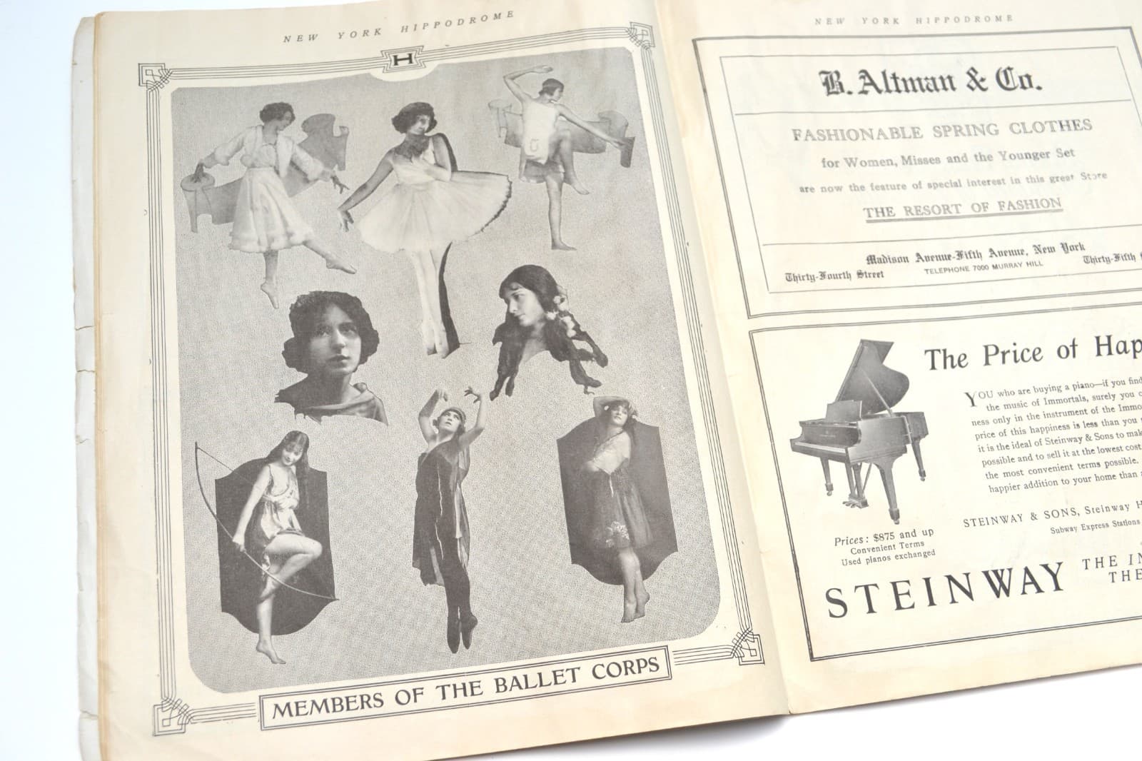 New York Hippodrome Souvenir Book Program Charles Dillingham 1921 Ruth Eastman 6