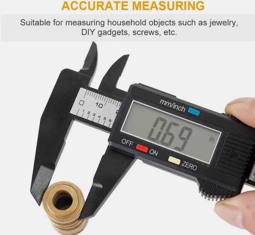 6" 150mm Digital Caliper Micrometer LCD Gauge Vernier Electronic Measuring Tool 2