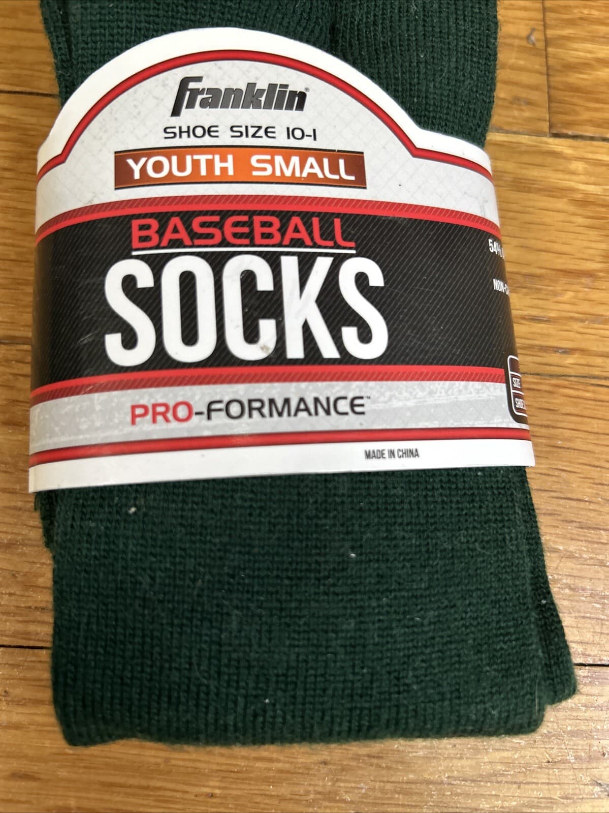 Franklin Youth Small Baseball / Softball Socks - Shoe Size 10-1 Dark Green 5