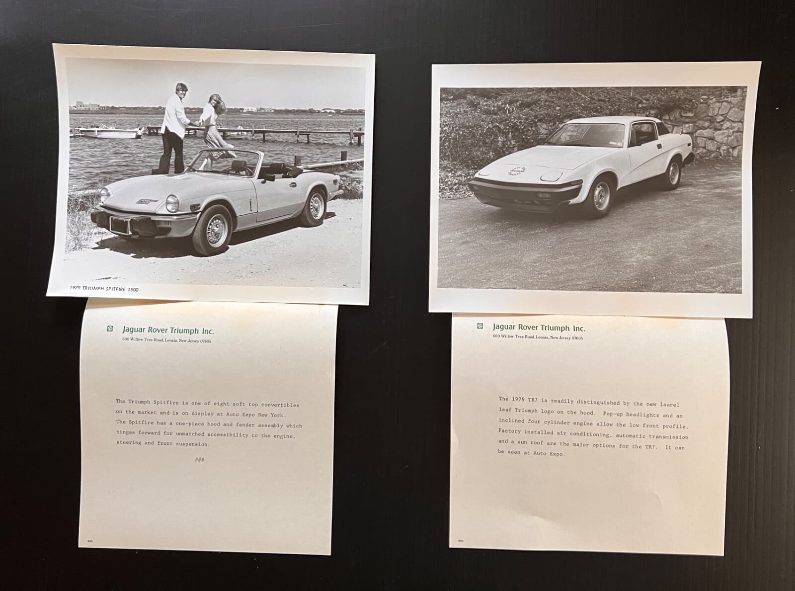 Rare Find! 1979 Jaguar MG Triumph Factory Press Kit w/ Photos! JRT  NY Auto Show 3