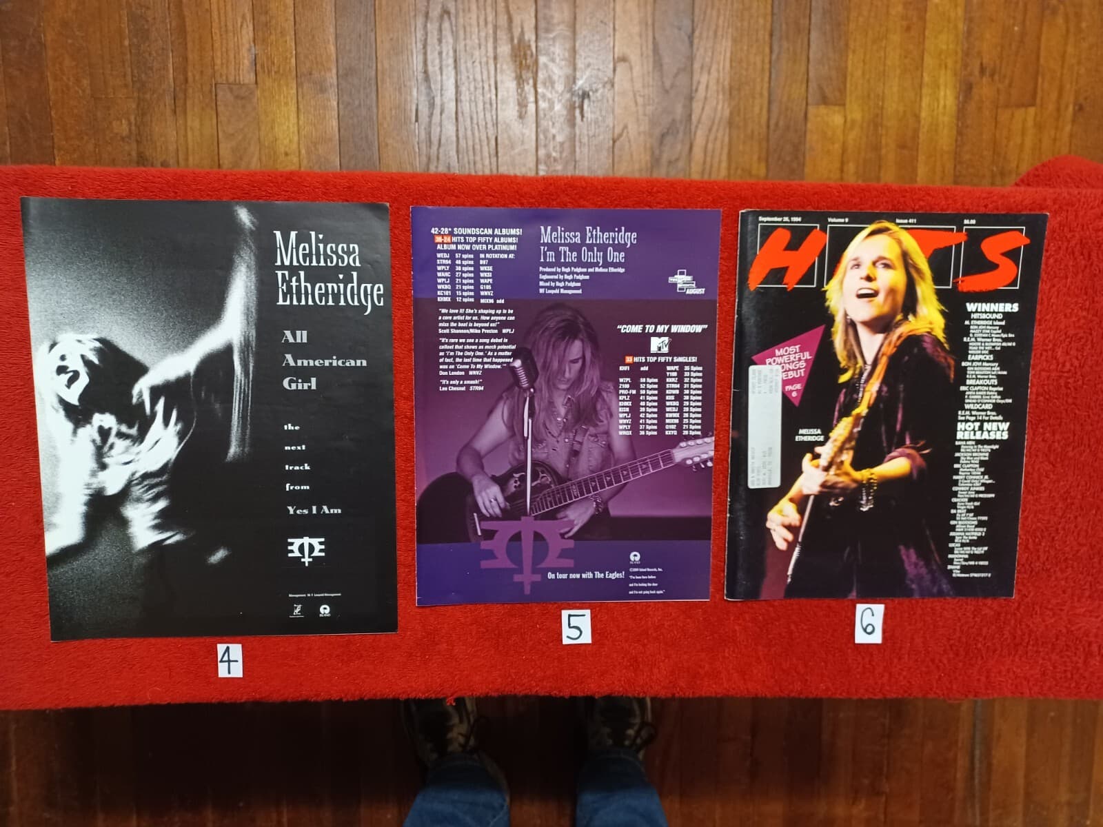 MELISSA ETHERIDGE - 1988, 1992, & 1994 US Five(5) Different Full-Page Ads 2