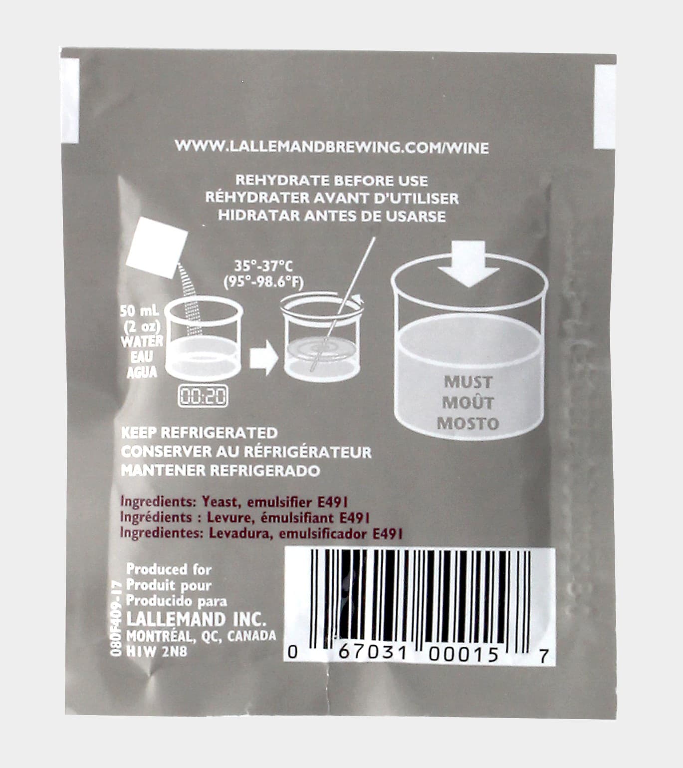 Lalvin ICV-D47 Wine Yeast, 5g - 10-Pack 3