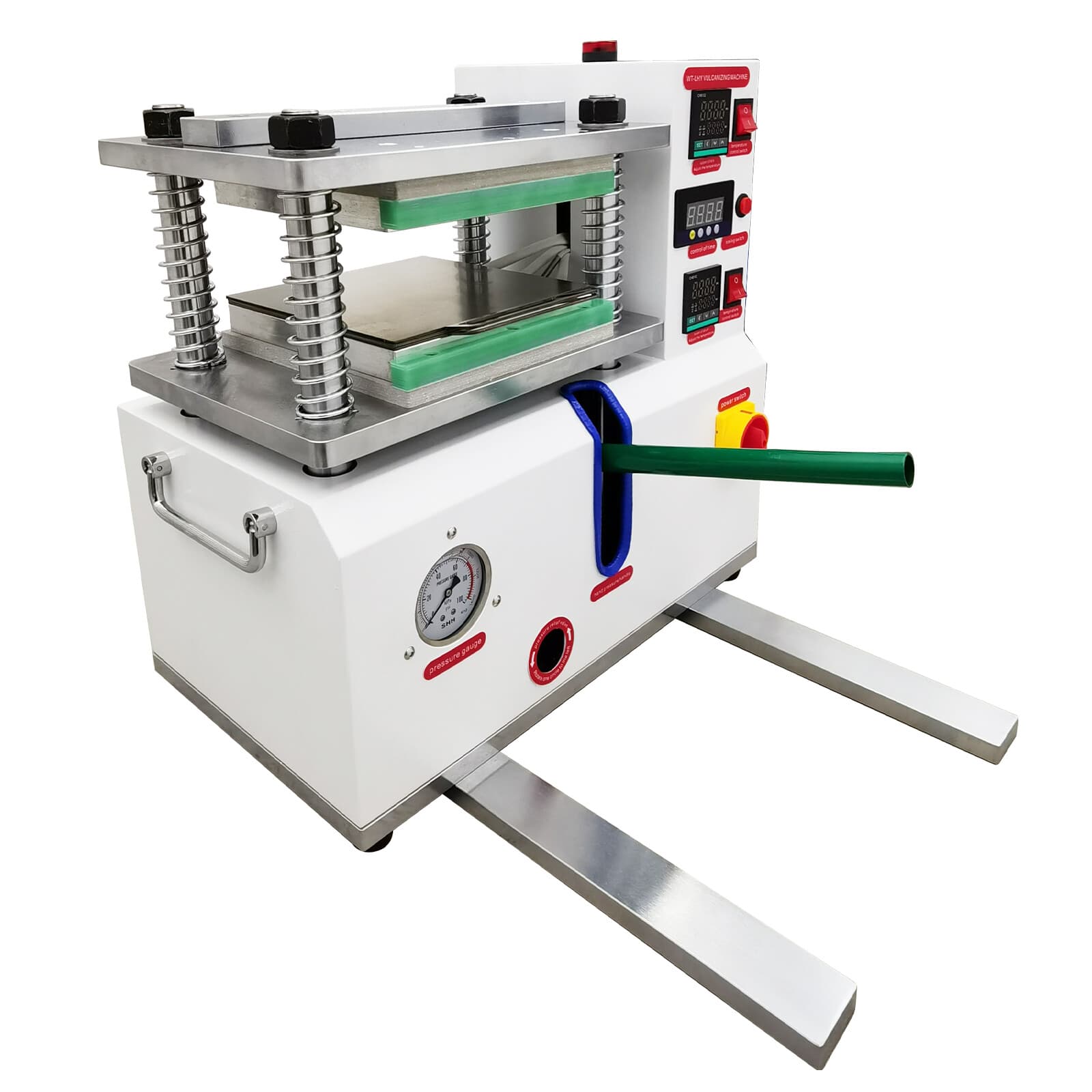 Small Laboratory Flat Vulcanizing Press 110V 1-Phase Manual 8 Ton Testing 5