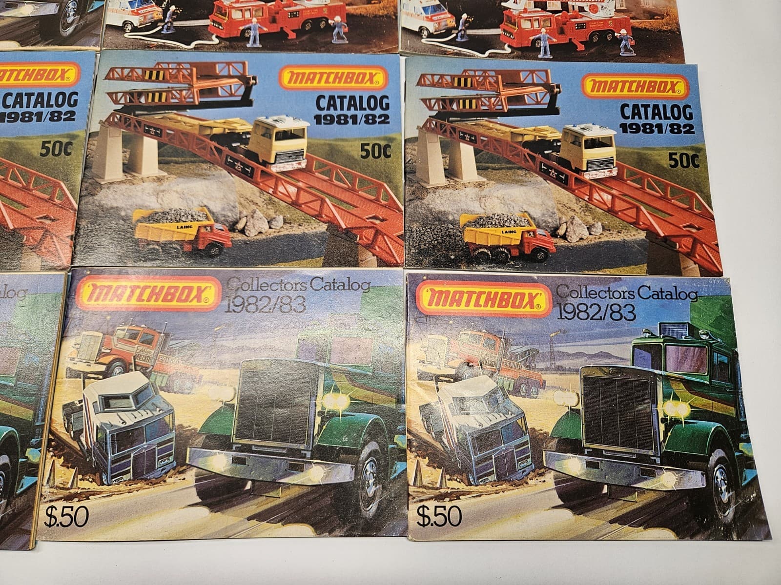 Matchbox Catalog Catalogue 80/81, 81/82, 82/83, 83 Lot Of 16 4