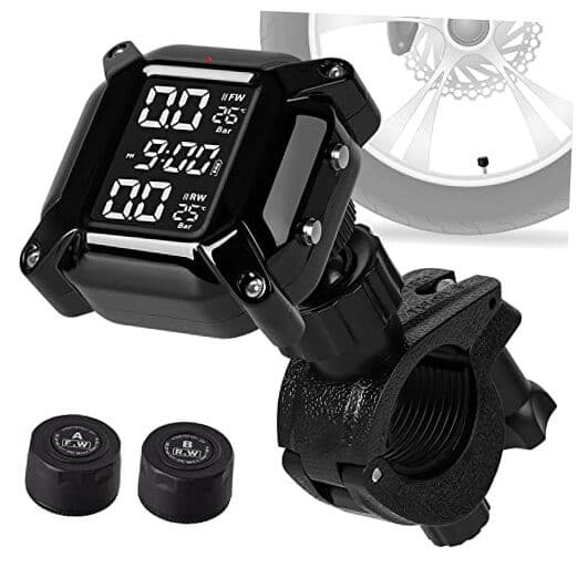 Motorcycle TPMS Wireless Tire Pressure Monitoring System, IP67 Waterproof