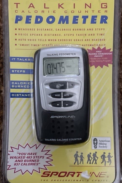 Sportline Talking Calorie Counter/Distance/Steps And Time Pedometer New Sealed 3