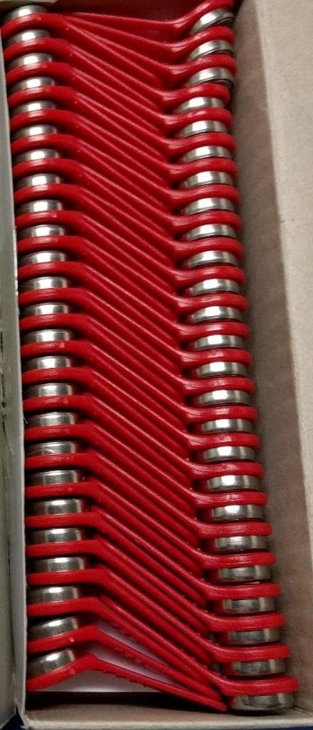 60 Exaktime Jobclock ibutton Keytabs ~ 30 Green, 30 Red Keytabs ~ New 3