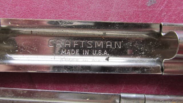 Lot of 5 Craftsman USA Socket Rack Rail Holders ~ 3/8" & 1/2" Socket Organizers 4