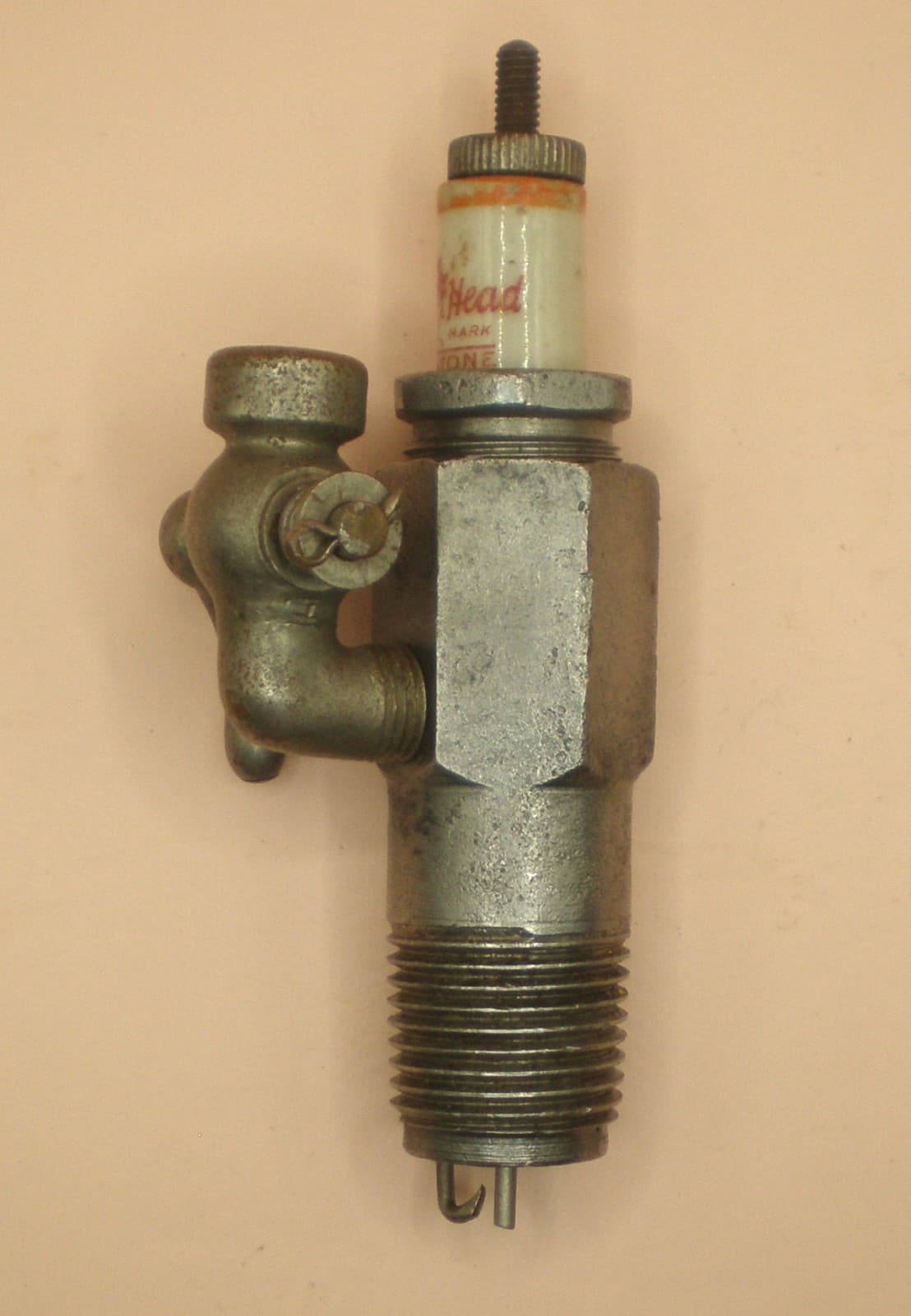 Vintage Collectible RED HEAD Primer Spark Plug, Long Reach, NOS 3