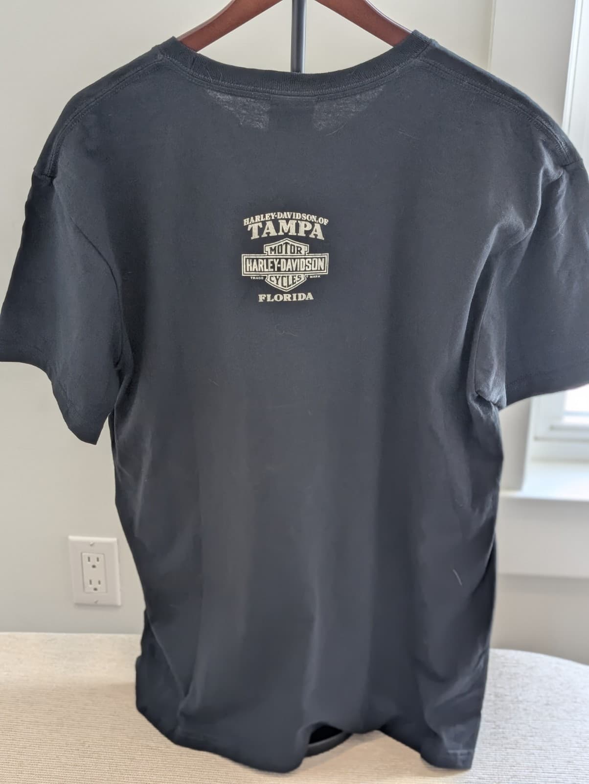 Harley Davidson of Tampa Florida Graphic Tee Shirt Franken Spark NWT Sz L  3