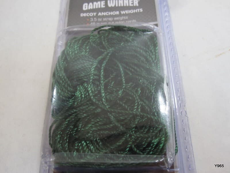 Game Winner Decoy Anchor Weights 3.5 Oz Strap Weights 48” Pre Cut Nylon Cord 3