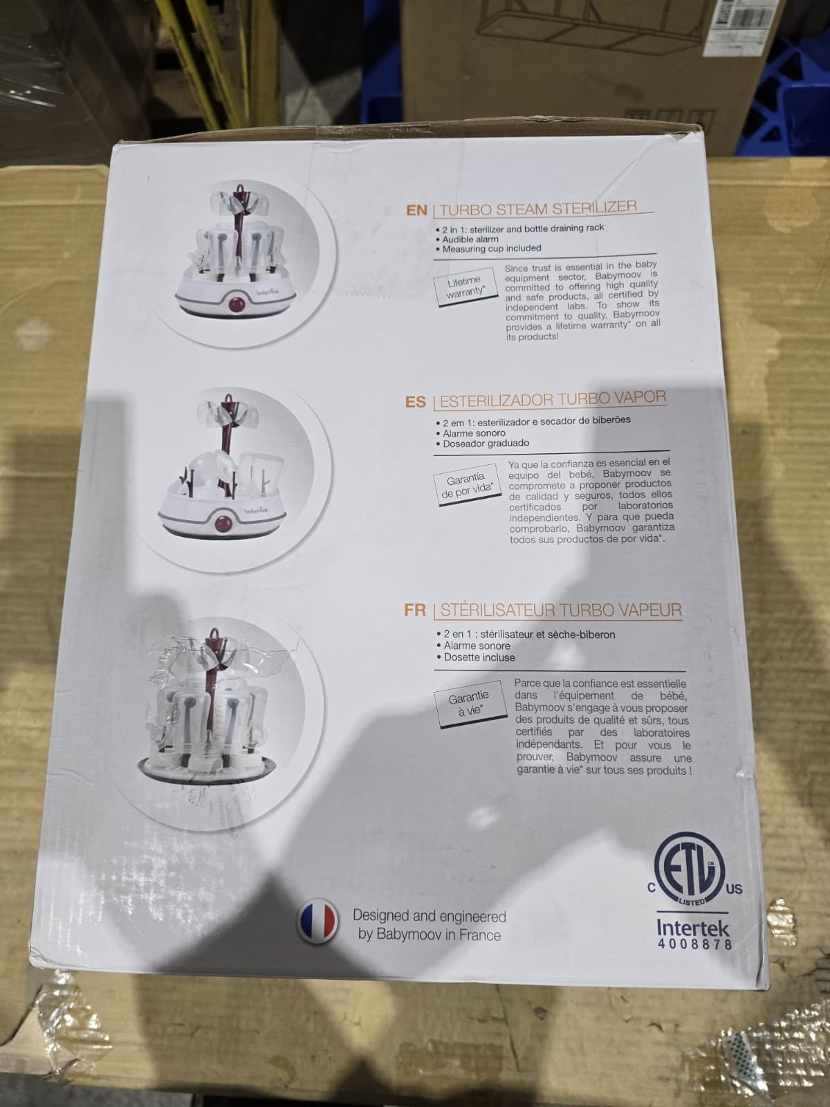 Babymoov Turbo Steam Electric Sterilizer | Patented 6-Bottle Sterilizer and Dryi 6