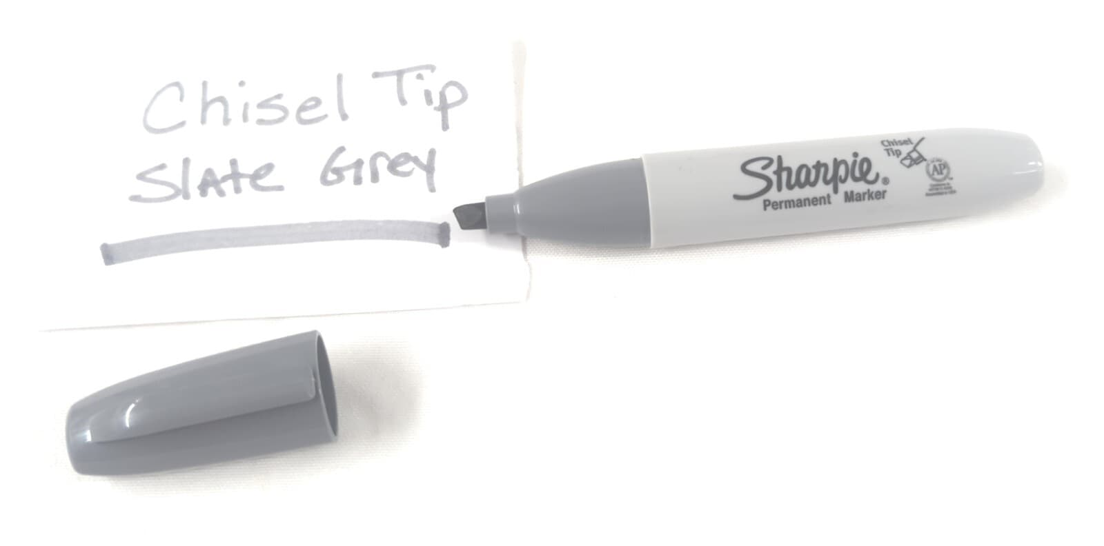 SHARPIE MARKERS 10 Permanent Marker Lot Chisel Tip SLATE GRAY/GREY Thick Barrel 3