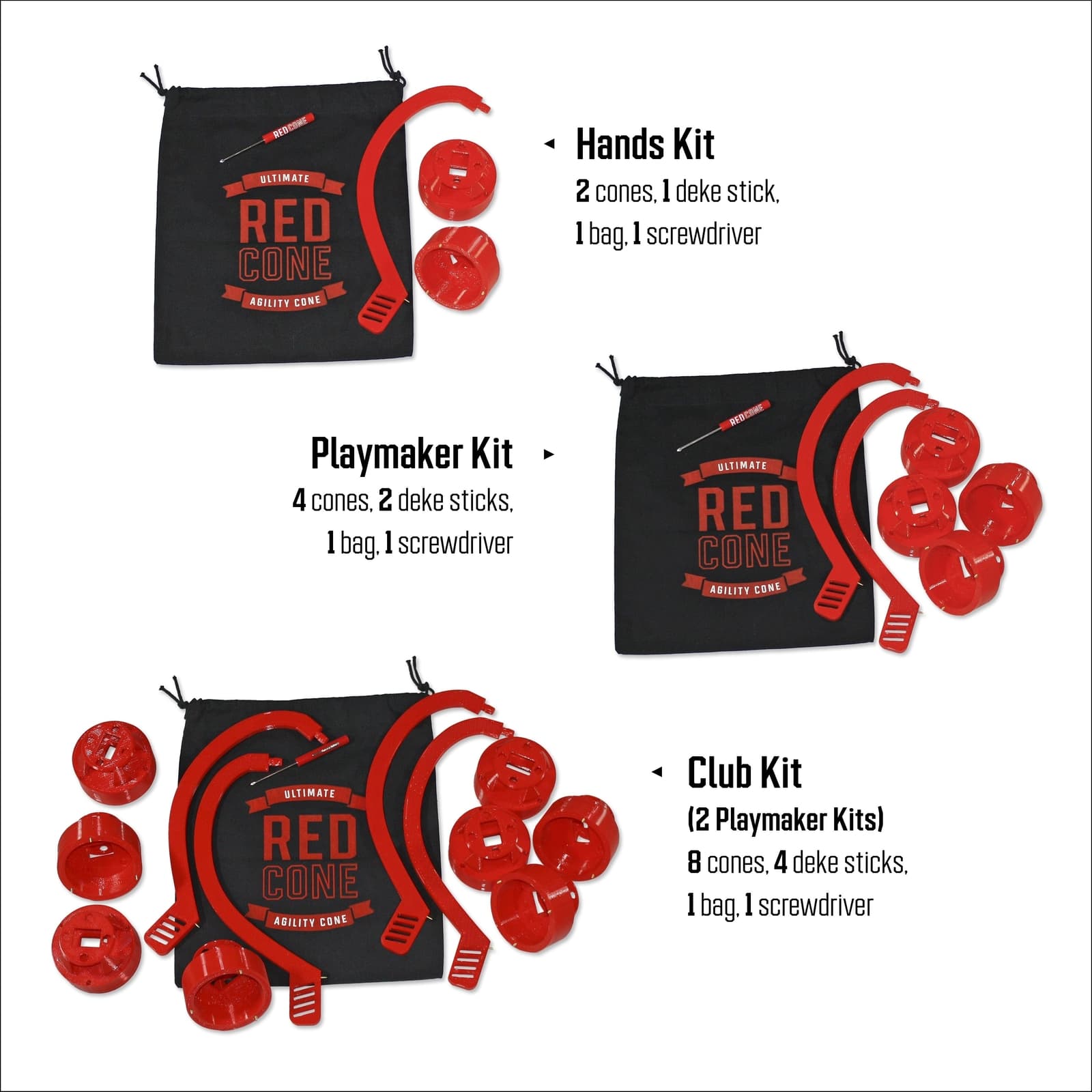 RED Cone Ultimate Hockey Cone Training System 6