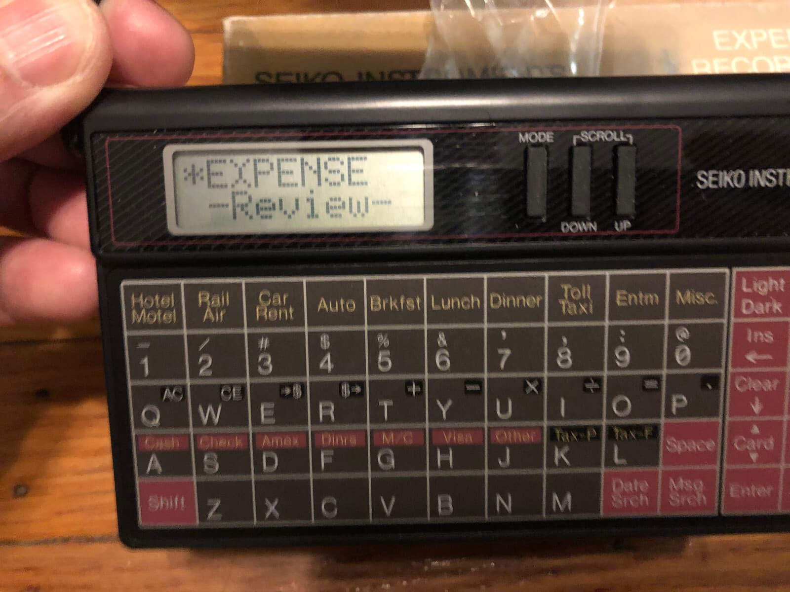 Seiko Instruments Expense Recorder DF-1220 Pocket Logic Series  w Manual 2