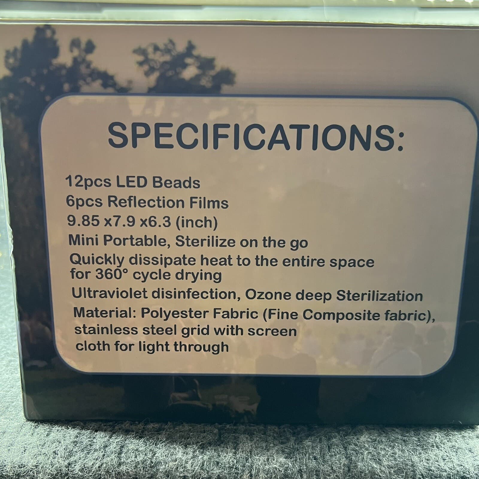 UV Sterilizer JJ Care UV-C LED CPAP, Baby Bottle, Make Up, Small Item Sterilizer 3