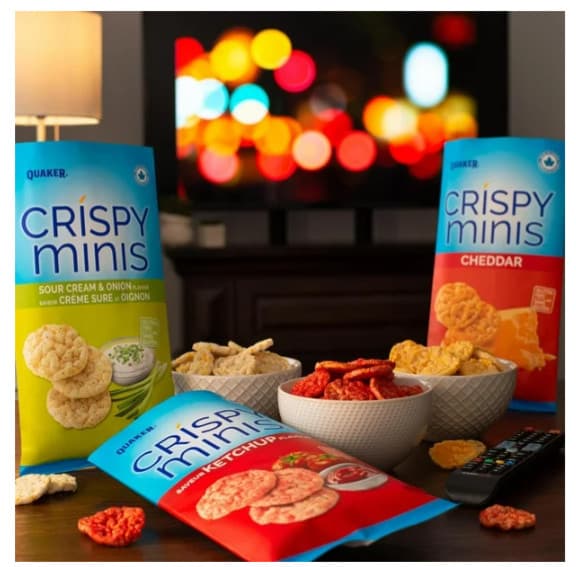 Quaker Crispy Minis Ketchup Flavor Brown Rice Chips, 100g 5