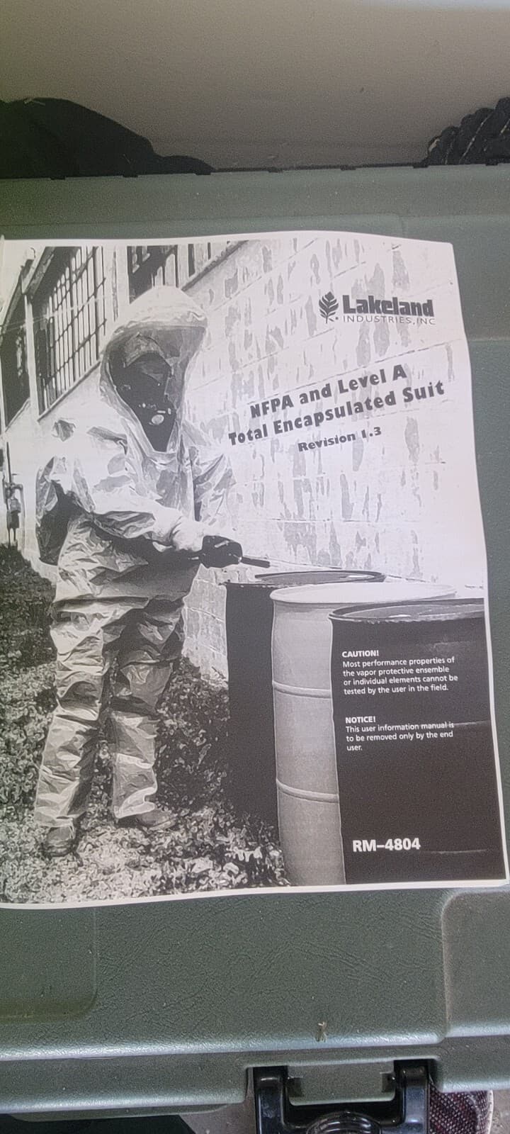 Lakeland Tk640 Fully Encapsulated Class A Chemical Suit Xl 3