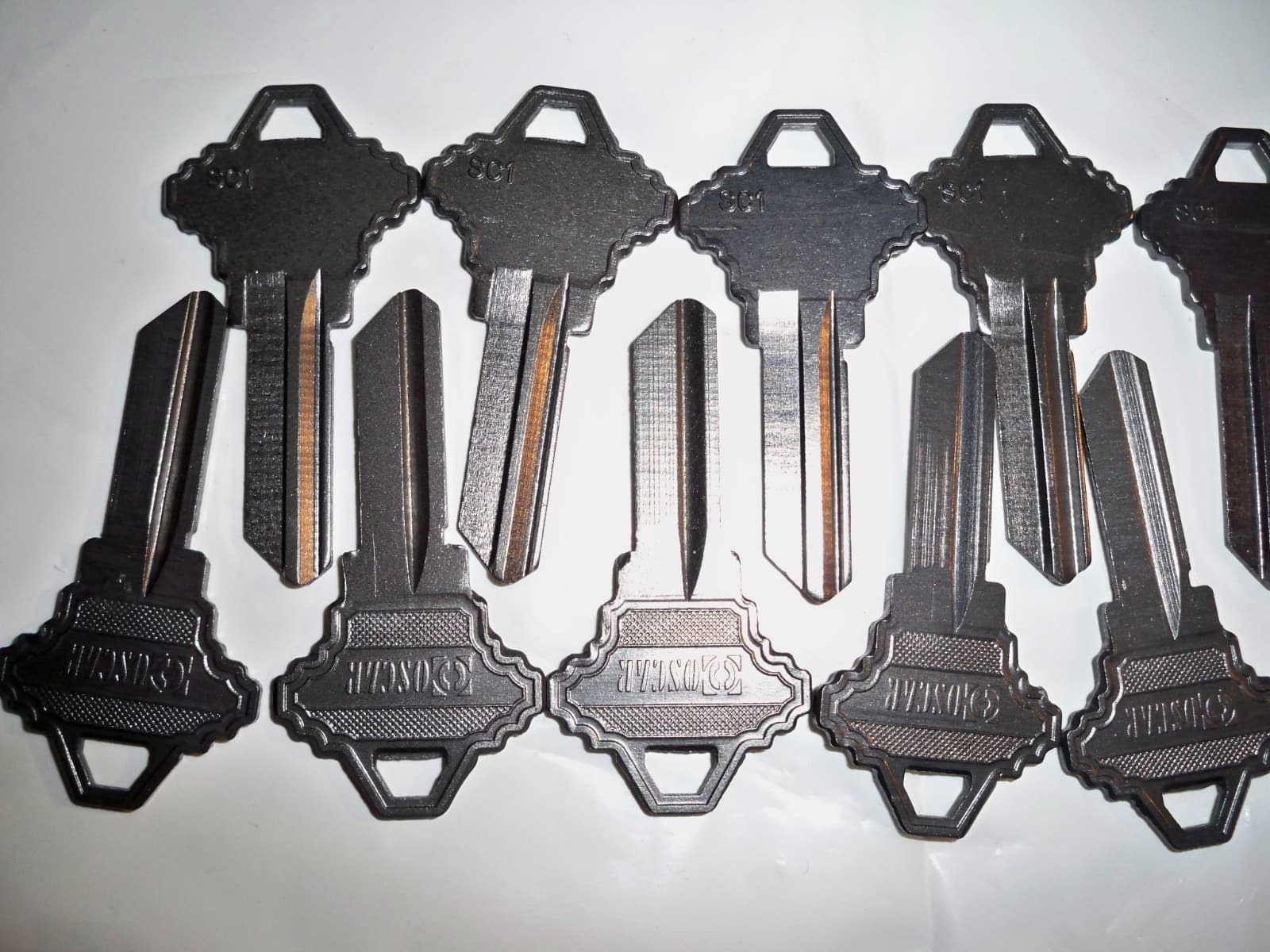 SC1 - (50 Ct.) Gray Lightweight Aluminum Titanium Key Blanks "BLOWOUT SALE" 3