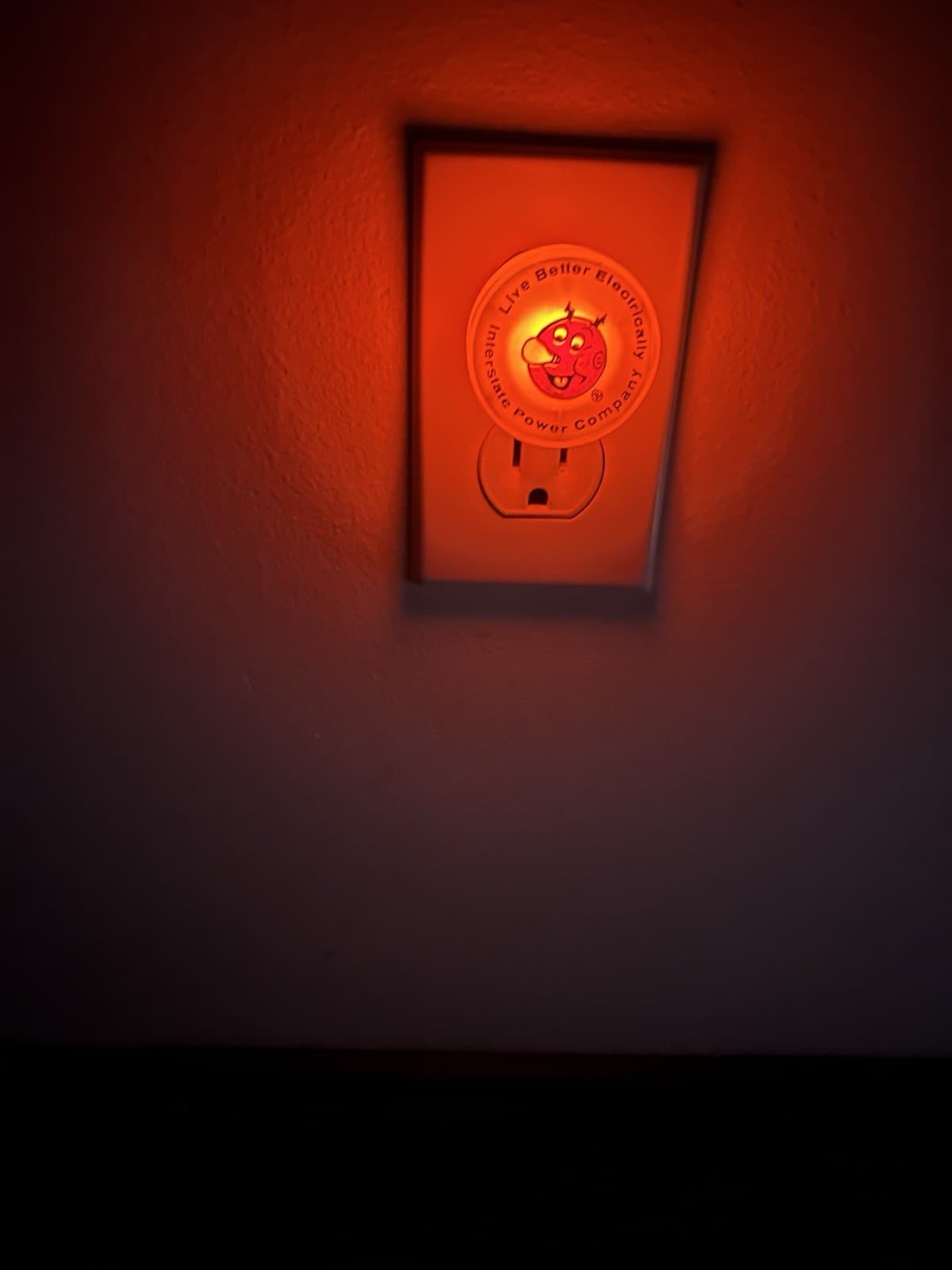 Interstate Power Company Reddy Kilowatt Night Light Tested and Working 3