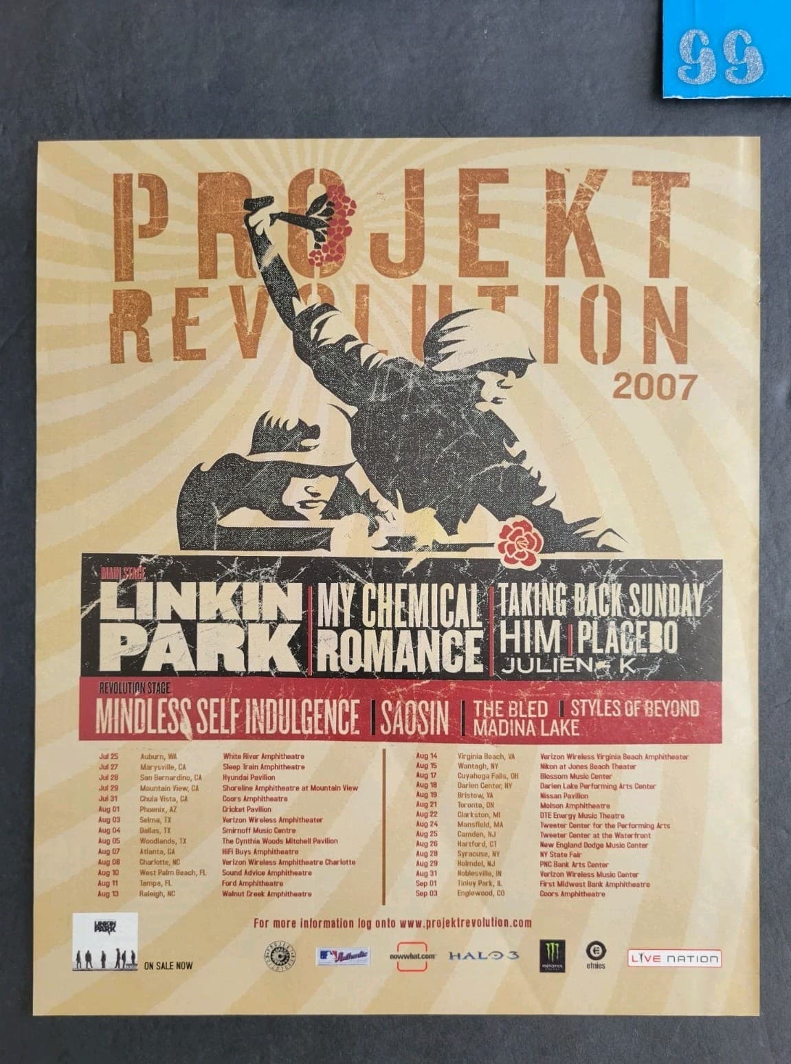 Linkin Park Projekt Revolution Tour Album Promo Print Advertisement 2007