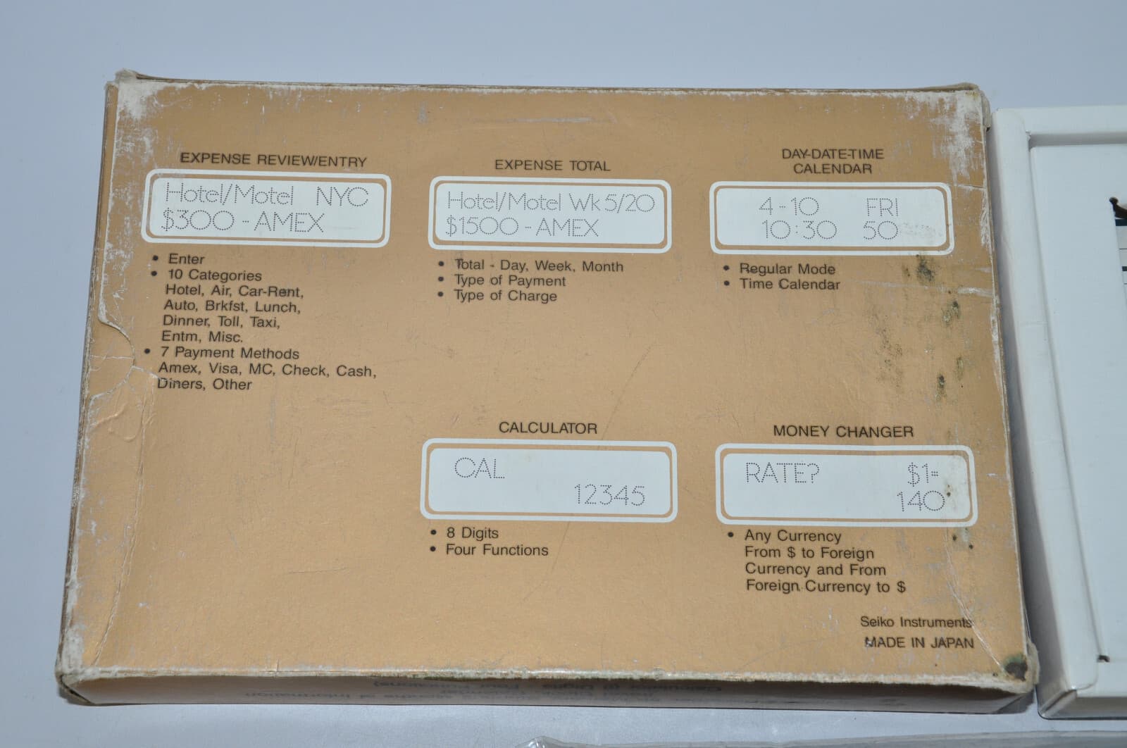 Seiko Instruments Expense Recorder DF-1220 Pocket Logic Series  w Manual 4