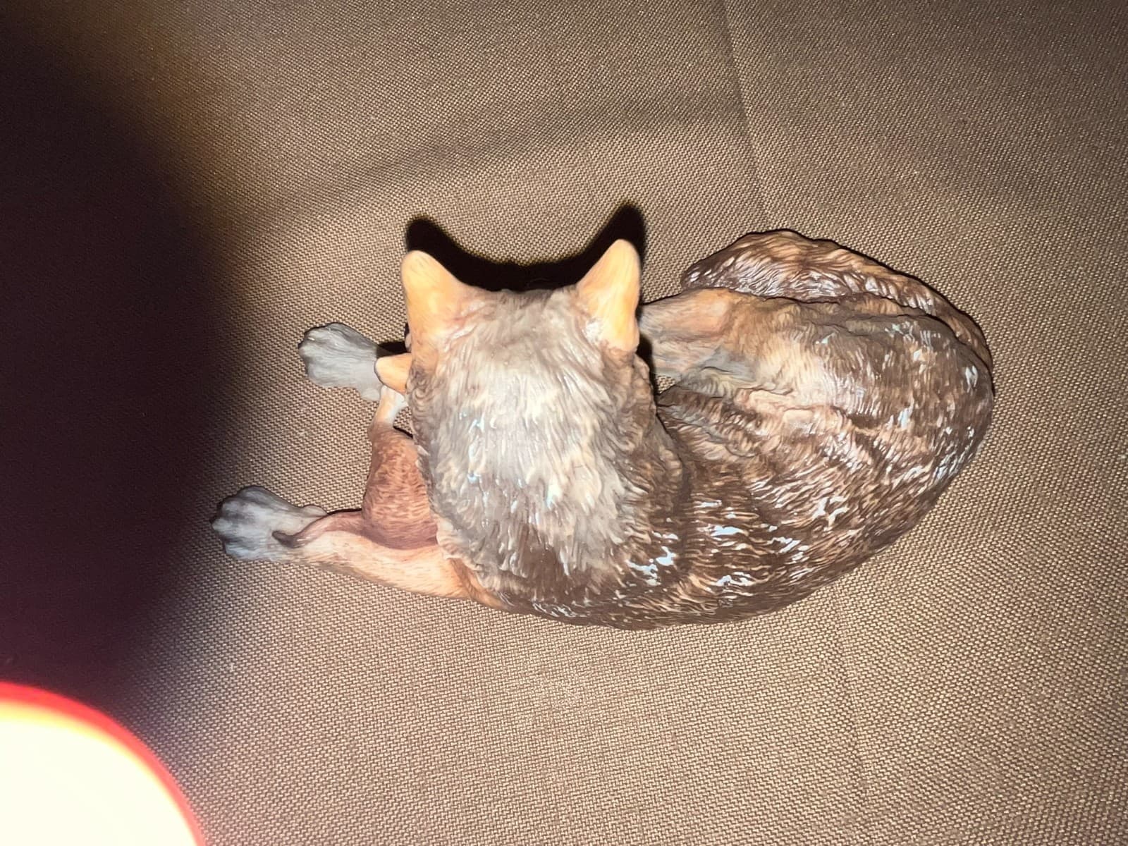 1985 NATIONAL WILDLIFE FEDERATION WOODLAND REPOSE PORCELAIN WOLF AND CUB 3