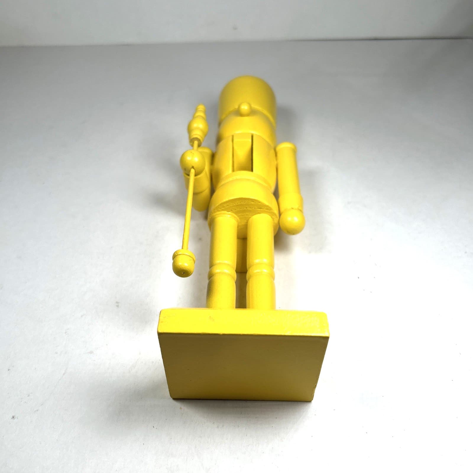 Yellow Nutcracker 10" Soldier Standing Christmas Figure - Solid Yellow 5