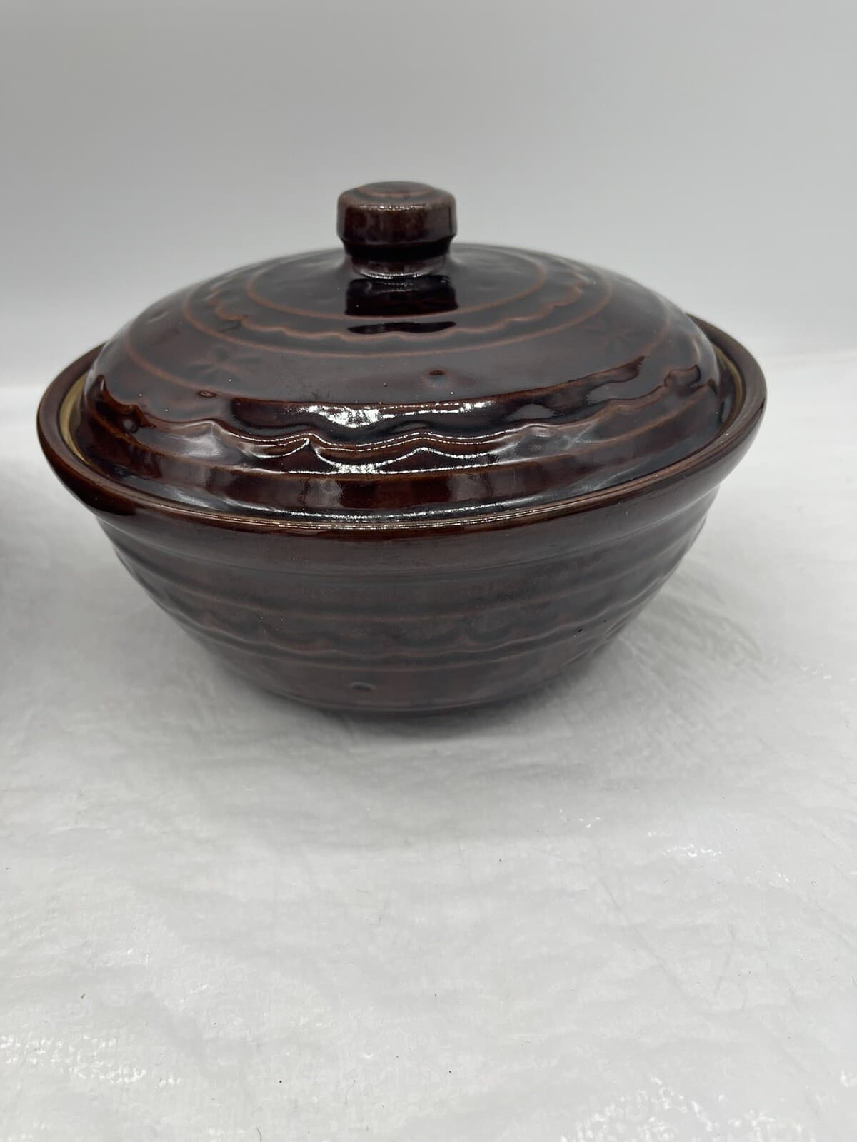 2 Nesting Marcrest Daisy Dot Ovenproof Stoneware Covered Casserole Dutch Ovens 3