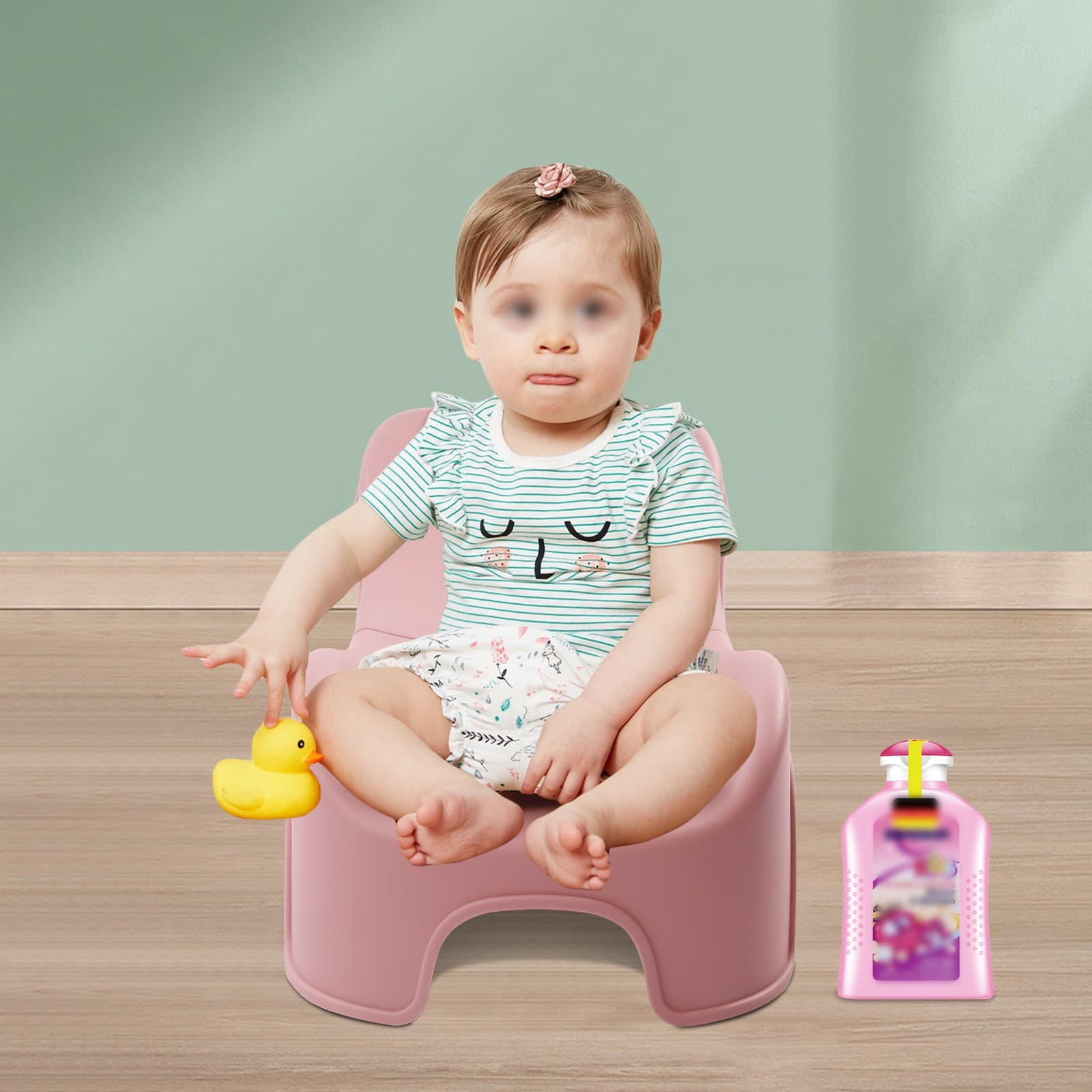 Adjustable Children's Shampoo Chair Suitable for 0-5 Years Household Foldable 4