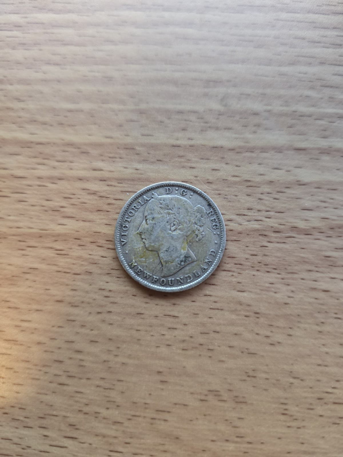 1882-H Newfoundland Sterling Silver 20 Cents Coin - Queen Victoria - Low Mintage