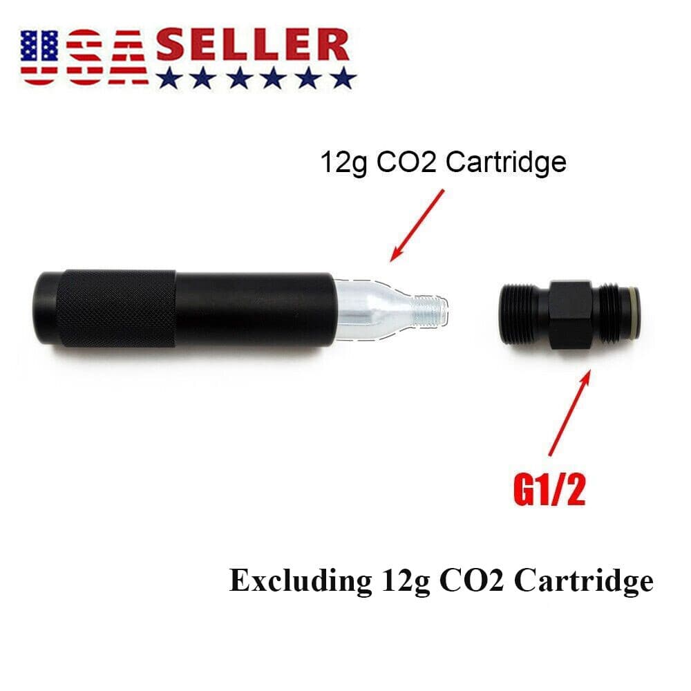 12g Co2 Quick Change Adapter 12 Gram Carbon Dioxide Cartridges to G1/2-14 USA 3